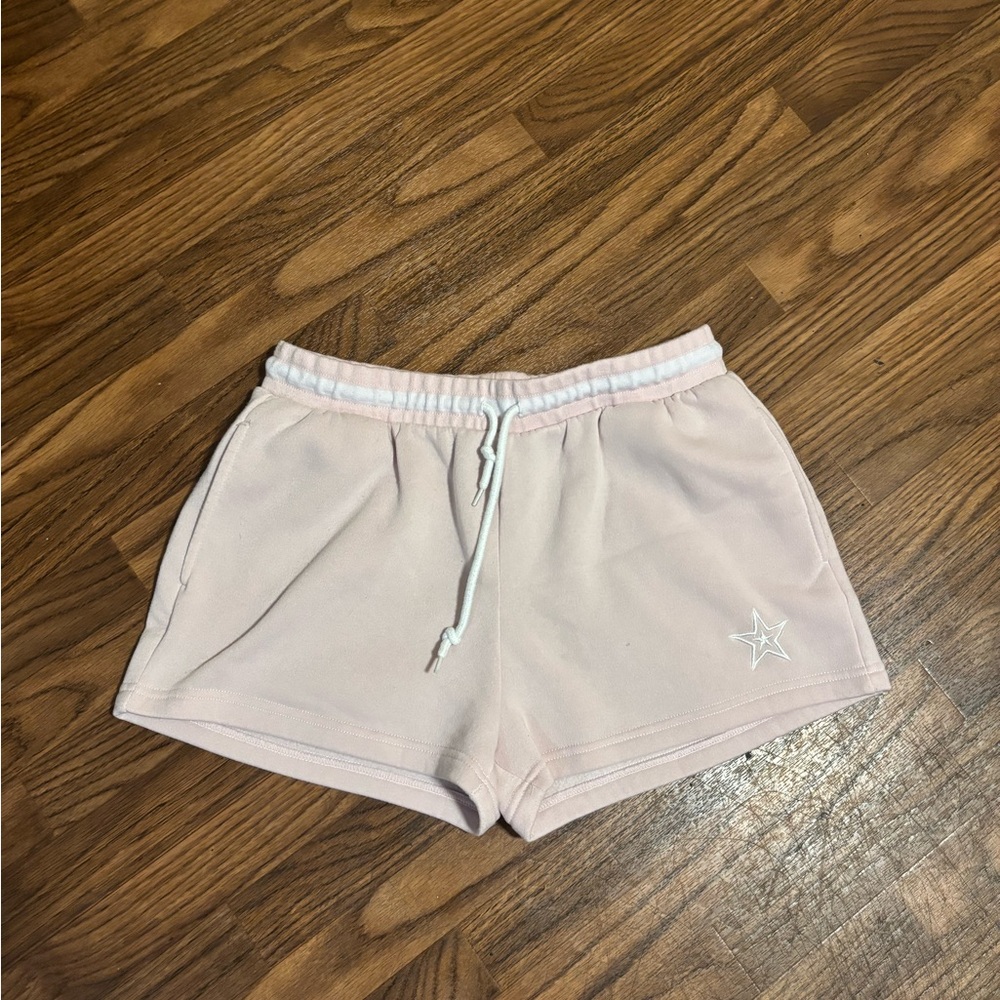 Charlotte Russe Woman’s Fleece Style Shorts * Large * Pink & White